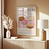 Papermoon Bild (French Macaron, B x H: 80 x 110 cm, Mit Passepartout, Rahmen Eiche) | BAUHAUS