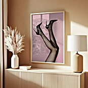 Papermoon Bild (Kick up your Heels, B x H: 80 x 110 cm, Mit Passepartout, Rahmen Eiche) | BAUHAUS