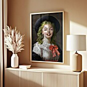Papermoon Bild (Vintage Marilyn, B x H: 50 x 70 cm, Mit Passepartout, Rahmen Eiche) | BAUHAUS