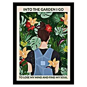 Papermoon Bild (Into the Garden, B x H: 70 x 100 cm, Ohne Passepartout, Rahmen Schwarz) | BAUHAUS