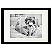Papermoon Bild (A Chick, B x H: 50 x 40 cm, Mit Passepartout, Rahmen Schwarz) | BAUHAUS