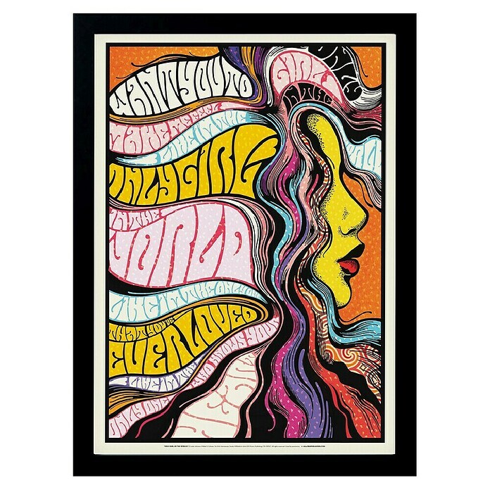 Papermoon Bild (Only Girl in World, B x H: 50 x 70 cm, Ohne Passepartout, Rahmen Schwarz) | BAUHAUS