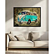 Papermoon Bild (VW Combi Tosca, B x H: 70 x 50 cm, Mit Passepartout, Rahmen Schwarz) | BAUHAUS