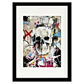 Papermoon Bild (Skull, B x H: 100 x 140 cm, Mit Passepartout, Rahmen Schwarz) | BAUHAUS