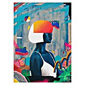 Papermoon Poster (Blue Girl, B x H: 60 x 80 cm, Mit Passepartout) | BAUHAUS