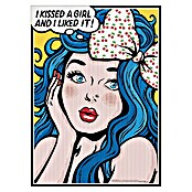 Papermoon Poster (I Kissed a Girl, B x H: 80 x 110 cm, Mit Passepartout) | BAUHAUS