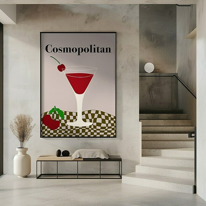 Papermoon Bild (Cosmopolitan, B x H: 40 x 50 cm, Mit Passepartout, Rahmen Schwarz) | BAUHAUS