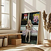 Papermoon Bild (New Marilyn, B x H: 50 x 70 cm, Ohne Passepartout, Rahmen Eiche) | BAUHAUS