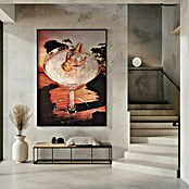 Papermoon Bild (Pink Margarita, B x H: 70 x 100 cm, Ohne Passepartout, Rahmen Schwarz) | BAUHAUS