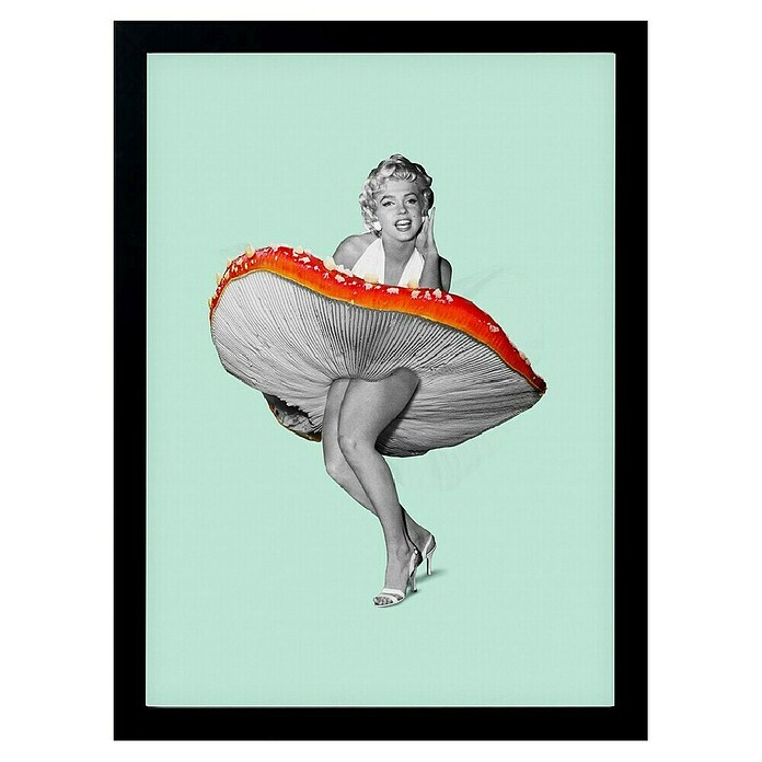 Papermoon Bild (Happy Dress, B x H: 60 x 80 cm, Ohne Passepartout, Rahmen Schwarz) | BAUHAUS