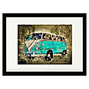 Papermoon Bild (VW Combi Tosca, B x H: 70 x 50 cm, Mit Passepartout, Rahmen Schwarz) | BAUHAUS