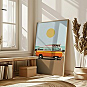 Papermoon Bild (Road Trip 1, B x H: 80 x 110 cm, Mit Passepartout, Rahmen Eiche) | BAUHAUS