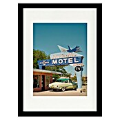 Papermoon Bild (Route 66, B x H: 100 x 140 cm, Mit Passepartout, Rahmen Schwarz) | BAUHAUS