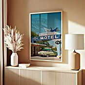 Papermoon Bild (Route 66, B x H: 100 x 140 cm, Ohne Passepartout, Rahmen Eiche) | BAUHAUS