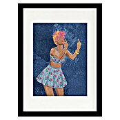 Papermoon Bild (Not your Girl, B x H: 80 x 110 cm, Mit Passepartout, Rahmen Schwarz) | BAUHAUS