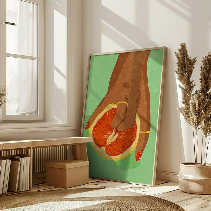 Papermoon Bild (Fruitlover, B x H: 70 x 100 cm, Mit Passepartout, Rahmen Eiche) | BAUHAUS