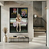 Papermoon Bild (New Marilyn, B x H: 80 x 110 cm, Mit Passepartout, Rahmen Schwarz) | BAUHAUS
