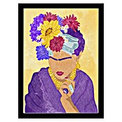 Papermoon Bild (Frida and Flowers, B x H: 50 x 70 cm, Ohne Passepartout, Rahmen Schwarz) | BAUHAUS