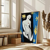 Papermoon Bild (Abstract Figure, B x H: 50 x 70 cm, Mit Passepartout, Rahmen Eiche) | BAUHAUS