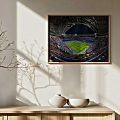 Papermoon Bild (Santiago Bernabèu, B x H: 110 x 80 cm, Ohne Passepartout, Rahmen Eiche) | BAUHAUS