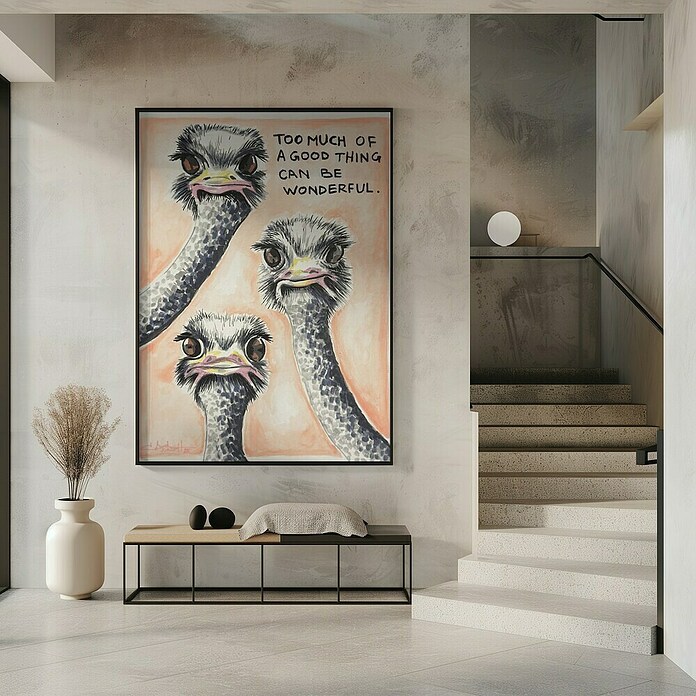 Papermoon Bild (Much of a Good Thing, B x H: 60 x 80 cm, Mit Passepartout, Rahmen Schwarz) | BAUHAUS