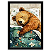 Papermoon Bild (Sleepy Bear, B x H: 100 x 140 cm, Ohne Passepartout, Rahmen Schwarz) | BAUHAUS