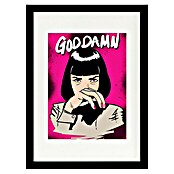 Papermoon Bild (Goodamn!, B x H: 50 x 70 cm, Mit Passepartout, Rahmen Schwarz) | BAUHAUS