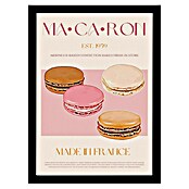 Papermoon Bild (French Macaron, B x H: 40 x 50 cm, Ohne Passepartout, Rahmen Schwarz) | BAUHAUS