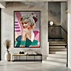 Papermoon Bild (Marilyn is Back, B x H: 50 x 70 cm, Mit Passepartout, Rahmen Schwarz) | BAUHAUS