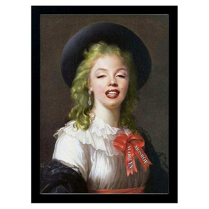 Papermoon Bild (Vintage Marilyn, B x H: 100 x 140 cm, Ohne Passepartout, Rahmen Schwarz) | BAUHAUS