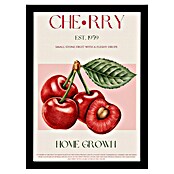 Papermoon Bild (Sweet Red Cherries, B x H: 60 x 80 cm, Ohne Passepartout, Rahmen Schwarz) | BAUHAUS