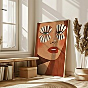 Papermoon Bild (Flower Eyes, B x H: 80 x 110 cm, Ohne Passepartout, Rahmen Eiche) | BAUHAUS