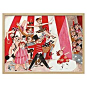 Papermoon Bild (Circus in the City, B x H: 140 x 100 cm, Mit Passepartout, Rahmen Eiche) | BAUHAUS