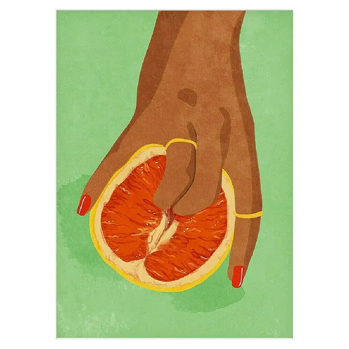 Papermoon PosterFruitlover, B x H: 50 x 70 cm, Mit Passepartout - Vorderansicht