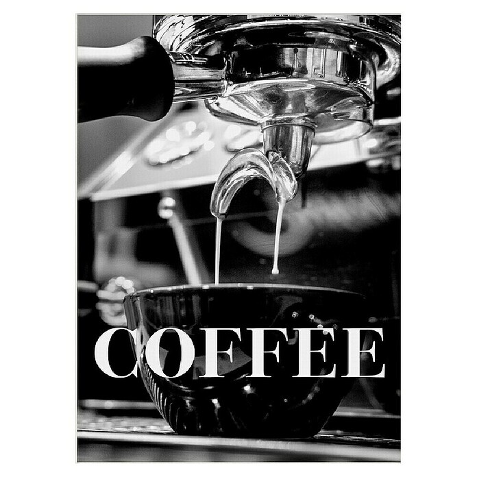 Papermoon Poster (Coffee Text, B x H: 70 x 100 cm, Mit Passepartout) | BAUHAUS