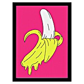 Papermoon Bild (Melting Pink Banana, B x H: 70 x 100 cm, Ohne Passepartout, Rahmen Schwarz) | BAUHAUS