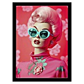 Papermoon Bild (Oh Barbie No. 1, B x H: 60 x 80 cm, Ohne Passepartout, Rahmen Schwarz) | BAUHAUS
