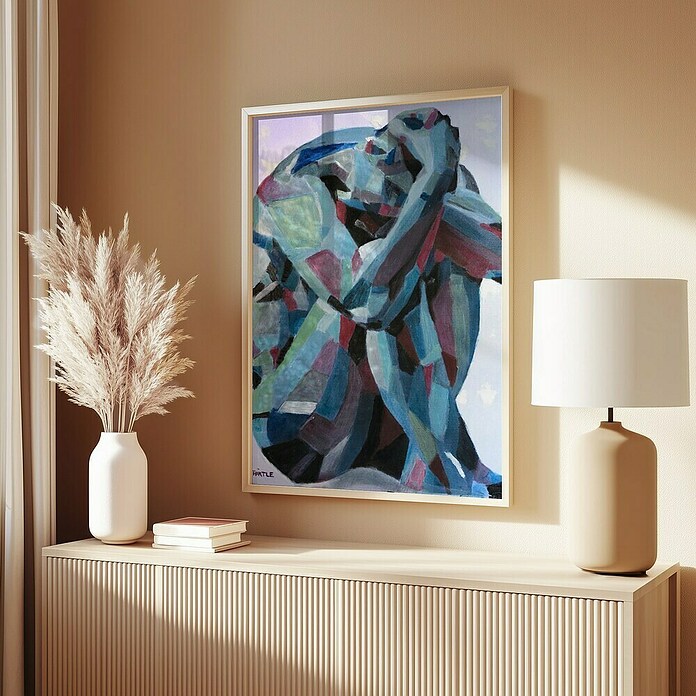 Papermoon Bild (Self Reflection, B x H: 40 x 50 cm, Mit Passepartout, Rahmen Eiche) | BAUHAUS