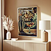 Papermoon Bild (You can Drink at 7 AM, B x H: 60 x 80 cm, Mit Passepartout, Rahmen Eiche) | BAUHAUS