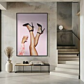 Papermoon Bild (Cheers Peaches, B x H: 50 x 70 cm, Mit Passepartout, Rahmen Schwarz) | BAUHAUS
