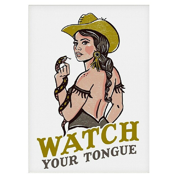 Papermoon Poster (Watch Your Tongue, B x H: 60 x 80 cm, Mit Passepartout) | BAUHAUS