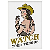 Papermoon Poster (Watch Your Tongue, B x H: 60 x 80 cm, Mit Passepartout) | BAUHAUS