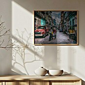 Papermoon Bild (Habana Street, B x H: 70 x 50 cm, Mit Passepartout, Rahmen Eiche) | BAUHAUS