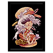 Papermoon Bild (Fusion Ghost, B x H: 50 x 70 cm, Ohne Passepartout, Rahmen Schwarz) | BAUHAUS