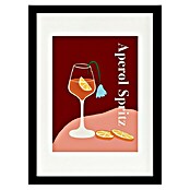 Papermoon Bild (Aperol Spritz, B x H: 50 x 70 cm, Mit Passepartout, Rahmen Schwarz) | BAUHAUS