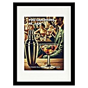 Papermoon Bild (You can Drink at 7 AM, B x H: 100 x 140 cm, Mit Passepartout, Rahmen Schwarz) | BAUHAUS