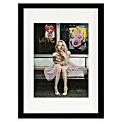 Papermoon Bild (New Marilyn, B x H: 80 x 110 cm, Mit Passepartout, Rahmen Schwarz) | BAUHAUS