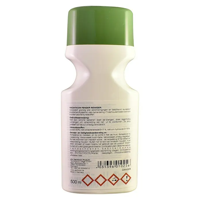 Yachticon Fender Frisch Fender Fresh - Líquida, 500 ml - Yachticon Fender Reiniger: Un potente agente de limpieza para defensas de plástico que elimina la suciedad y protege.