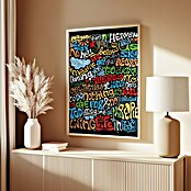 Papermoon Bild (Imagine, B x H: 50 x 70 cm, Mit Passepartout, Rahmen Eiche) | BAUHAUS
