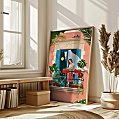 Papermoon Bild (Barcelona, B x H: 60 x 80 cm, Mit Passepartout, Rahmen Eiche) | BAUHAUS